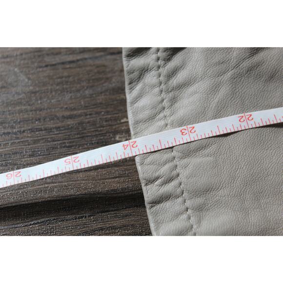 Joie 100% Lamb Leather Blazer Beige Tan Minimalist Neutral Small - Picture 7 of 9